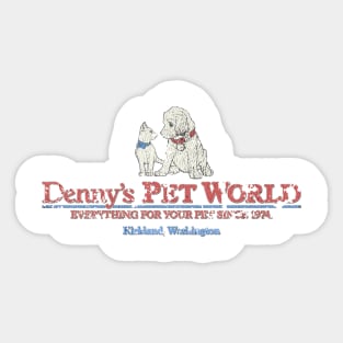 Denny's Pet World Sticker